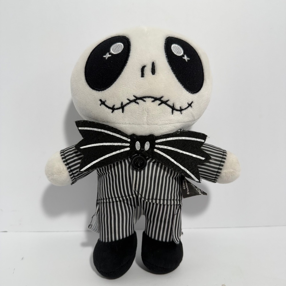 Disney Jack Skellington Plush Nightmare Before Christmas Pinstripe Suit 8 inch